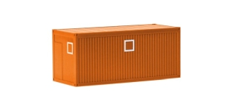 Herpa 053600-004 - H0 - Baucontainer, kommunalorange (2 Stück)